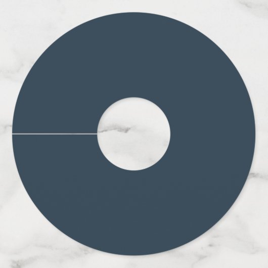 Radiant Bloom | Aangepaste bruiloft Wijnglaslabel (Achterkant)