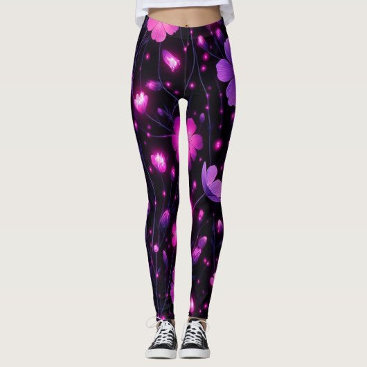 Radiant Bloom Aangepaste Leggings (Voorkant)