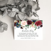 Radiant Bloom Book Request Baby shower Kaart