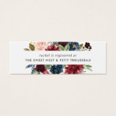 Radiant Bloom Bridal Registry Kaarten invoegen | M Mini Visitekaartjes (Voorkant)