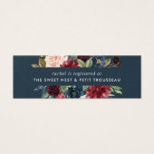 Radiant Bloom Bridal Registry Kaarten invoegen Mini Visitekaartjes (Voorkant)