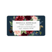 Radiant Bloom Business Return Address Etiket (Voorkant)