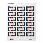 Radiant Bloom Business Return Address Etiket (Full Sheet)