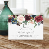 Radiant Bloom Engagement Party uitnodiging