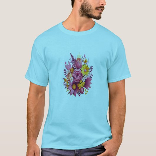 Radiant Bloom Floral T-shirt (Voorkant)