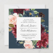 Radiant Bloom Lijst Weddenschap | Vierkant Kaart (Voorkant)