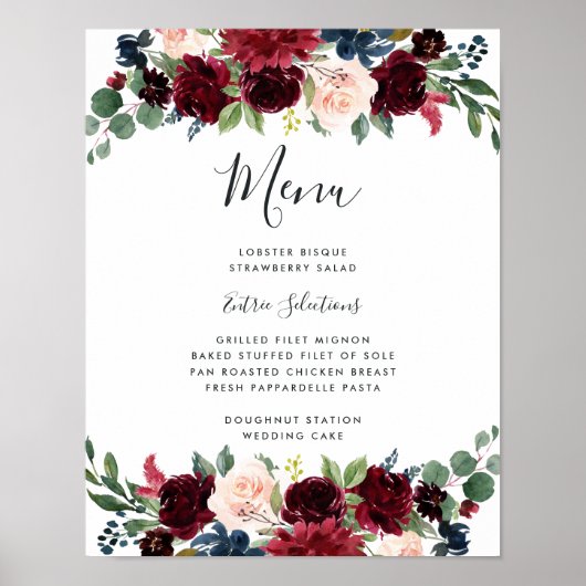 Radiant Bloom-menu Poster (Voorkant)