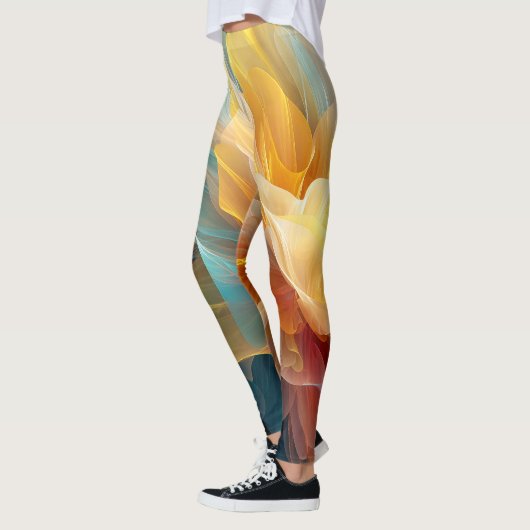 Radiant Bloom of Ethereal Petals in Light Leggings (Links)