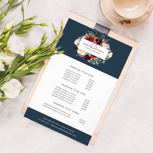 Radiant Bloom Prijzen & Diensten Flyer