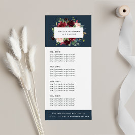 Radiant Bloom | Prijzen of diensten Reclamekaart