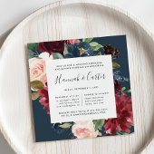 Radiant Bloom Rehearsal Dinner Invitation Kaart