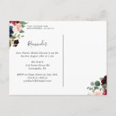 Radiant Bloom RSVP Reminder Briefkaart (Achterkant)