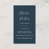 Radiant Bloom Verticaal Visitekaartje (Achterkant)