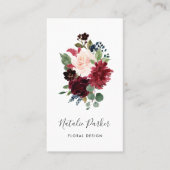 Radiant Bloom Verticaal Visitekaartje (Voorkant)