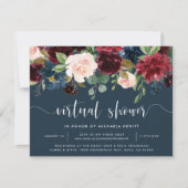 Radiant Bloom Virtual Bridal of Baby shower Kaart (Voorkant)