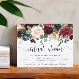 Radiant Bloom Virtual Bridal of Baby shower Kaart