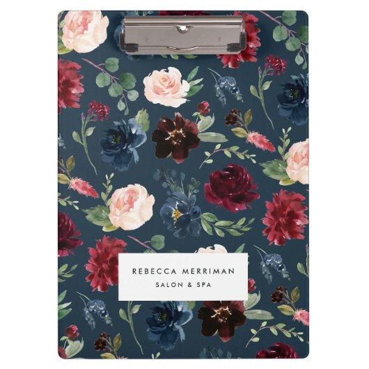 Radiant Bloom | Waterverf Floral — Aangepast Klembord (Voorkant)