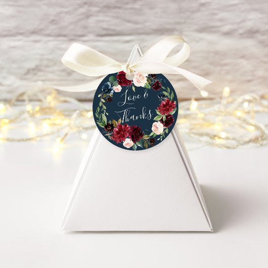 Radiant Bloom Waterverf Floral Weddenschap Harteli Bedankjes Labels