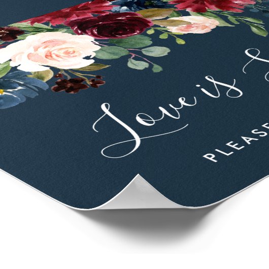 Radiant Bloom Weddenschap voor borden | marine Poster (Hoek)