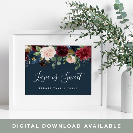 Radiant Bloom Weddenschap voor borden | marine Poster