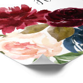 Radiant Bloom Wedding Ceremony Seating Poster (Hoek)