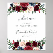 Radiant Bloom Wedding Welcome Poster (Voorkant)
