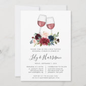 Radiant Bloom Wine Tasting Rehearsal Dinner Kaart (Voorkant)