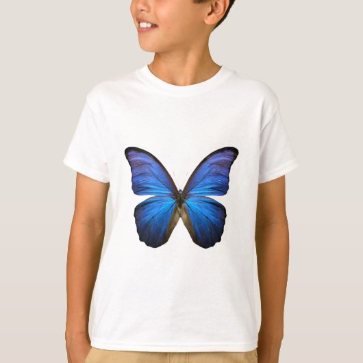 Radiant Blue Butterfly T-shirt (Voorkant)