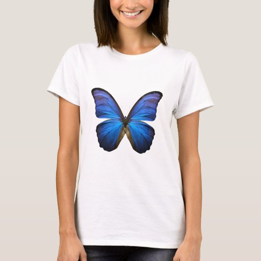 Radiant Blue Butterfly T-shirt (Voorkant)