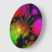 Radiant Bokehs, ronde (grote) wandklok (Hoek)