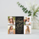 Radiant Branches BEWERKBARE KLEUR Afstuderen Kaart (Staand voorkant)