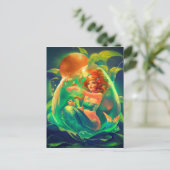 RADIANT BUBBLE MERMAID BRIEFKAART (Staand voorkant)