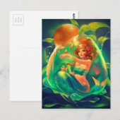 RADIANT BUBBLE MERMAID BRIEFKAART (Voorkant / Achterkant)