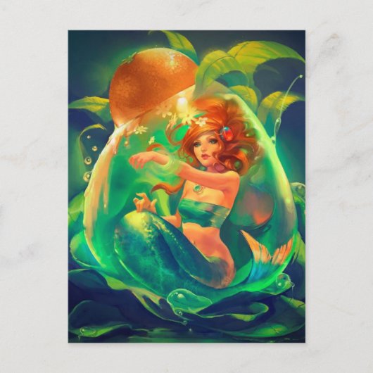 RADIANT BUBBLE MERMAID BRIEFKAART (Voorkant)