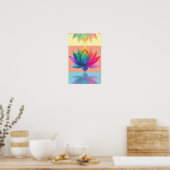 Radiant Chakra Lotus Energy Art Print (Keuken)
