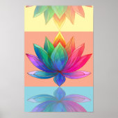 Radiant Chakra Lotus Energy Art Print (Voorkant)