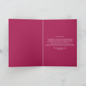 Radiant Chic Roos Gold en Pink Neon 50e Verjaardag Kaart (Binnen)