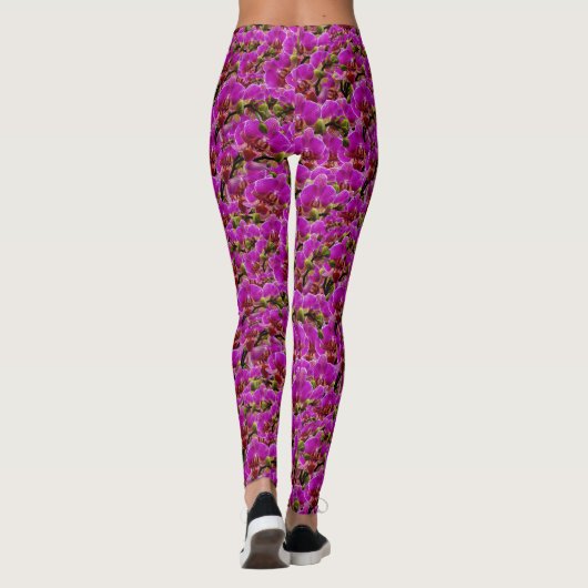 Radiant Clusters: de Magenta Orchid Symphony, Leggings (Achterkant)