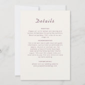 Radiant Crescent Moon Splendid Mandala Wedding Kaart (Achterkant)