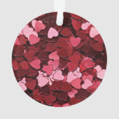 Radiant Crimson Hearts Jubilee Valentine's Day Ornament (achterkant)