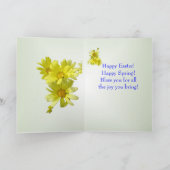 Radiant Cross Easter Blessing Wenskaart Feestdagen Kaart (Binnen)