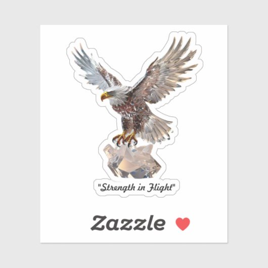 "Radiant Crystal Eagle" Sticker (Vel)