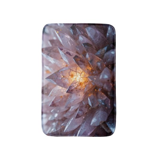 Radiant Crystal Heart Badmat (Voorkant Verticaal)