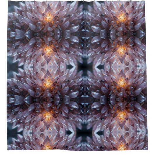 Radiant Crystal Heart Douchegordijn (Voorkant)