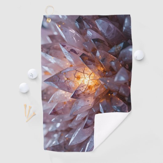 Radiant Crystal Heart Golfhanddoek (Insitu)