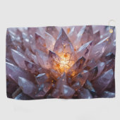 Radiant Crystal Heart Golfhanddoek (Horizontaal)