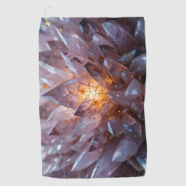 Radiant Crystal Heart Golfhanddoek