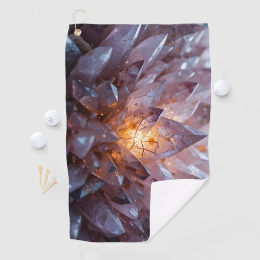 Radiant Crystal Heart Golfhanddoek (Insitu)