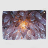 Radiant Crystal Heart Golfhanddoek (Horizontaal)