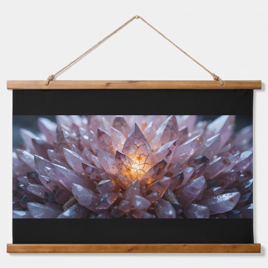Radiant Crystal Heart Hangend Wandkleed (Voorkant)